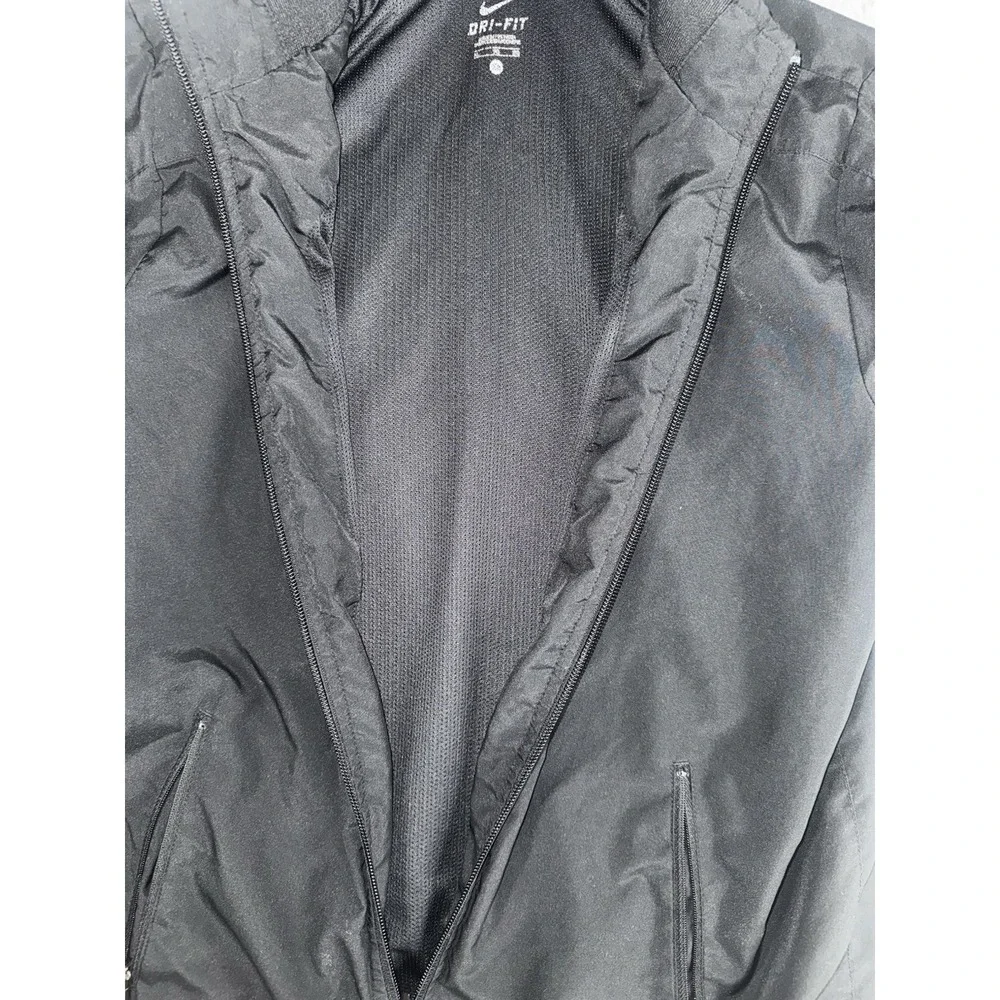 Nike Dri Fit Track Jacket Boys XL Ful‎ Zip Swoosh Mock Neck Sporty Activewear